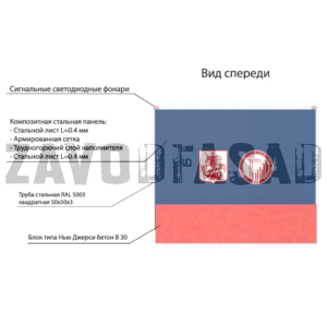 Стальная композитная панель ограждение