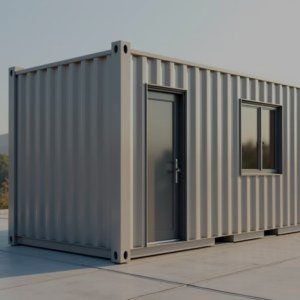 ТМ-01 СП - четырёхметровый торговый киоск из сэндвич-панелей с большим витринным окном 
