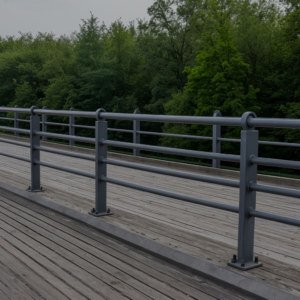 Дорожные ограждения с круглым поручнем и прямым креплением ДО - 14