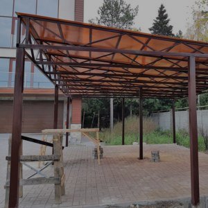 Металлический навес 