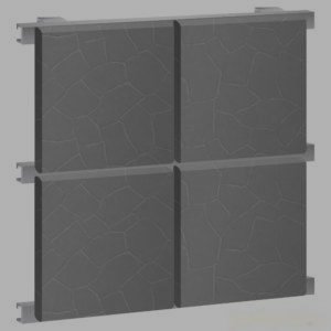 Стеновые кассеты под камень 1107х600, 1 мм, закрытые, порошковое покрытие 