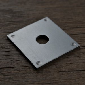 Пластины металлические 1 отверстия ПЛАСТ - 1 