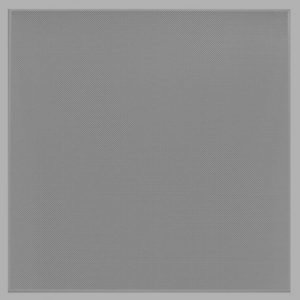 Металлическая фасадная кассета AP600 белый матовый А903 перф. F d=1,5 600x600x15 алюм 