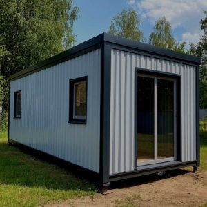 Блок-контейнер БК-13 с КПП под пост охраны (6 м) 