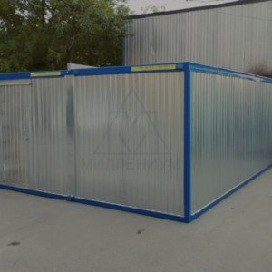 Модульный штаб строительства МЗ-15 из двух контейнеров 
