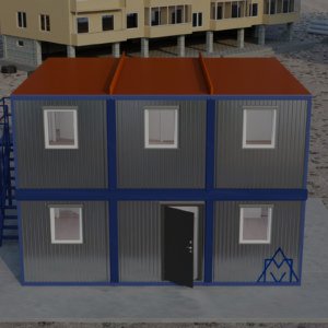 Двухэтажное модульное здание МЗ-41 из 6-ти блок контейнеров 