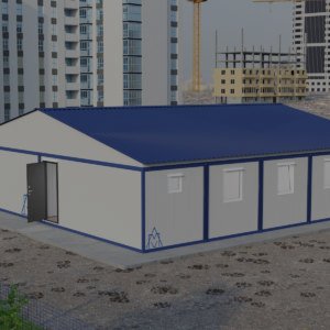 Двухэтажное модульное здание МЗ-01 из 6-ти блок контейнеров 