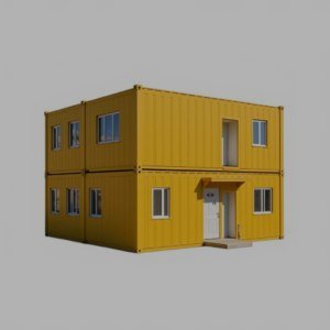 МД-24 - двухэтажное модульное здание из четырёх блок-контейнеров БК-01, отделанных оцинкованным профлистом 